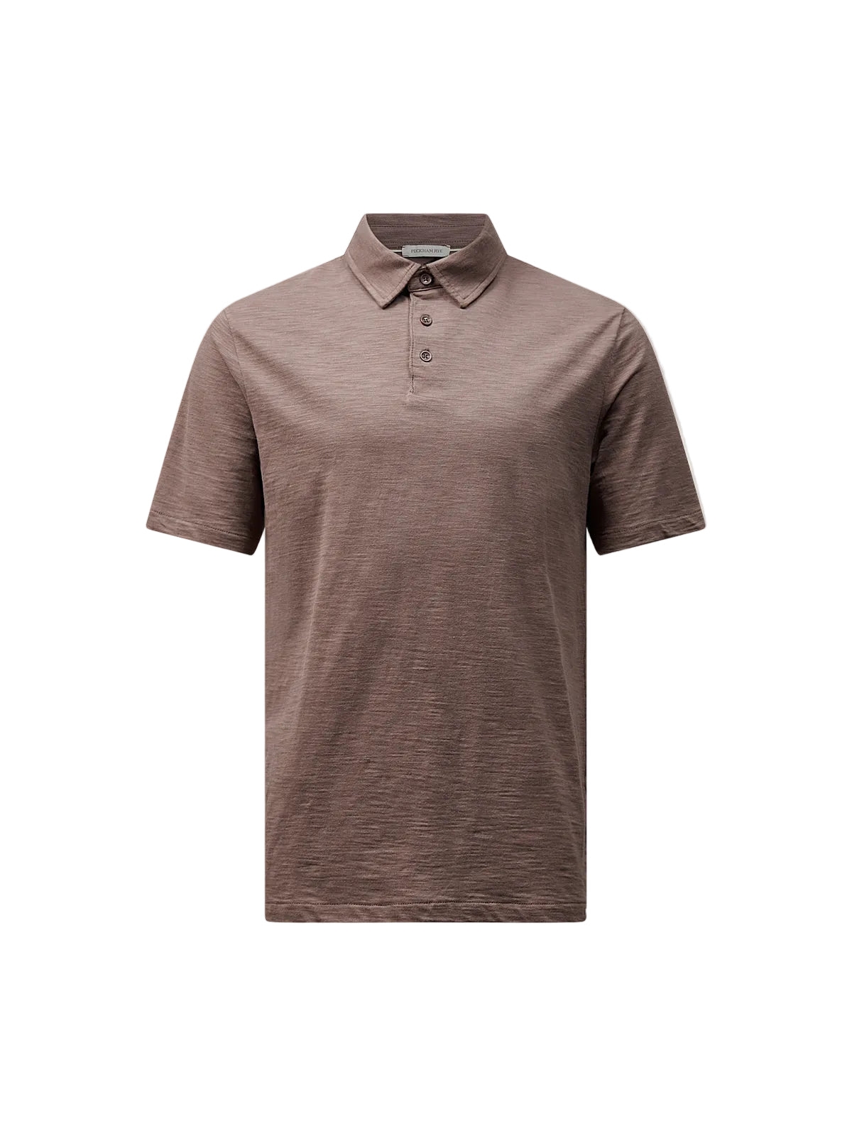 Front View of Peckham Rye Mercerised Cotton Iron Polo Shirt PRY0365-L94